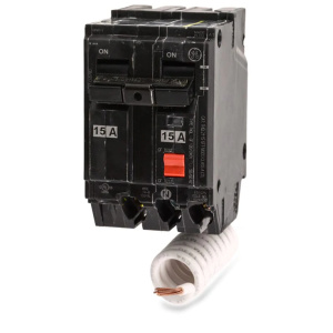 A General Electric THQL2115GFT 2 Pole Circuit Breaker